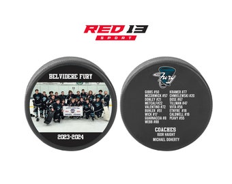 Personalized UV Printed Hockey Team Puck, Custom Award Puck, Hockey Team Gift, Gift for hockey team, Hockey Gift