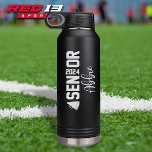 Personalized Senior Cheerleading 32 oz. Stainless Steel Water Bottle, Cheerleading Gift, Gift idea for a cheerleader, Cheer Waterbottle