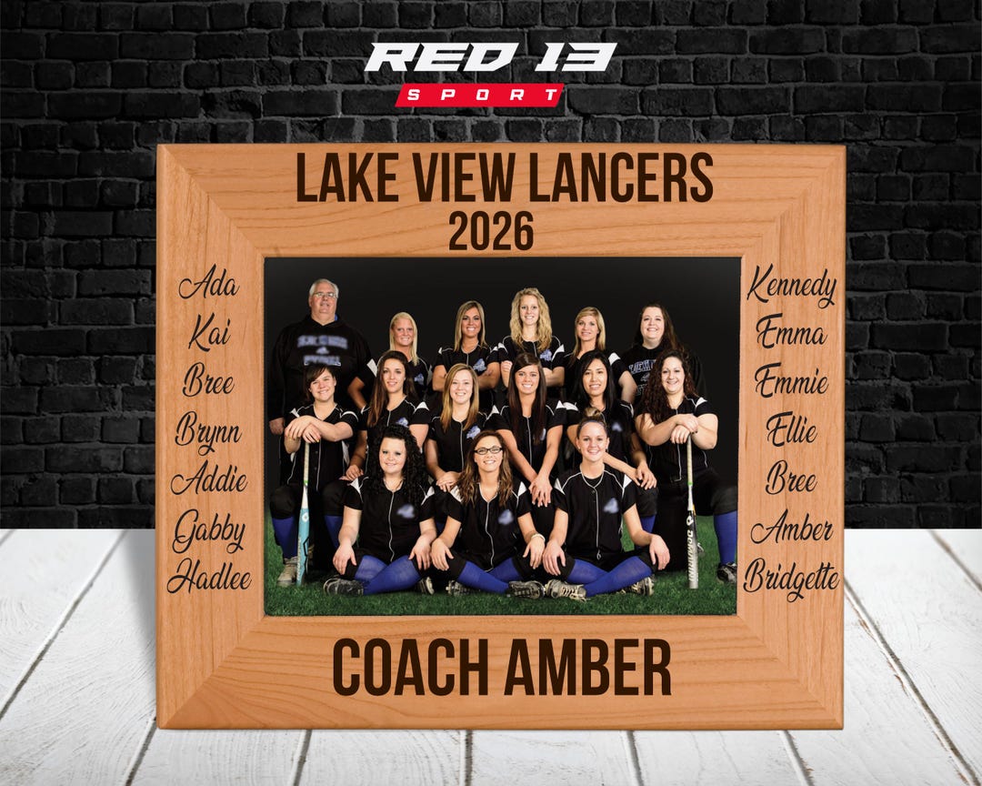 Softball Lessons Frame Personalized Softball Coach Picture Frame, Softball Coach Picture Frame ...