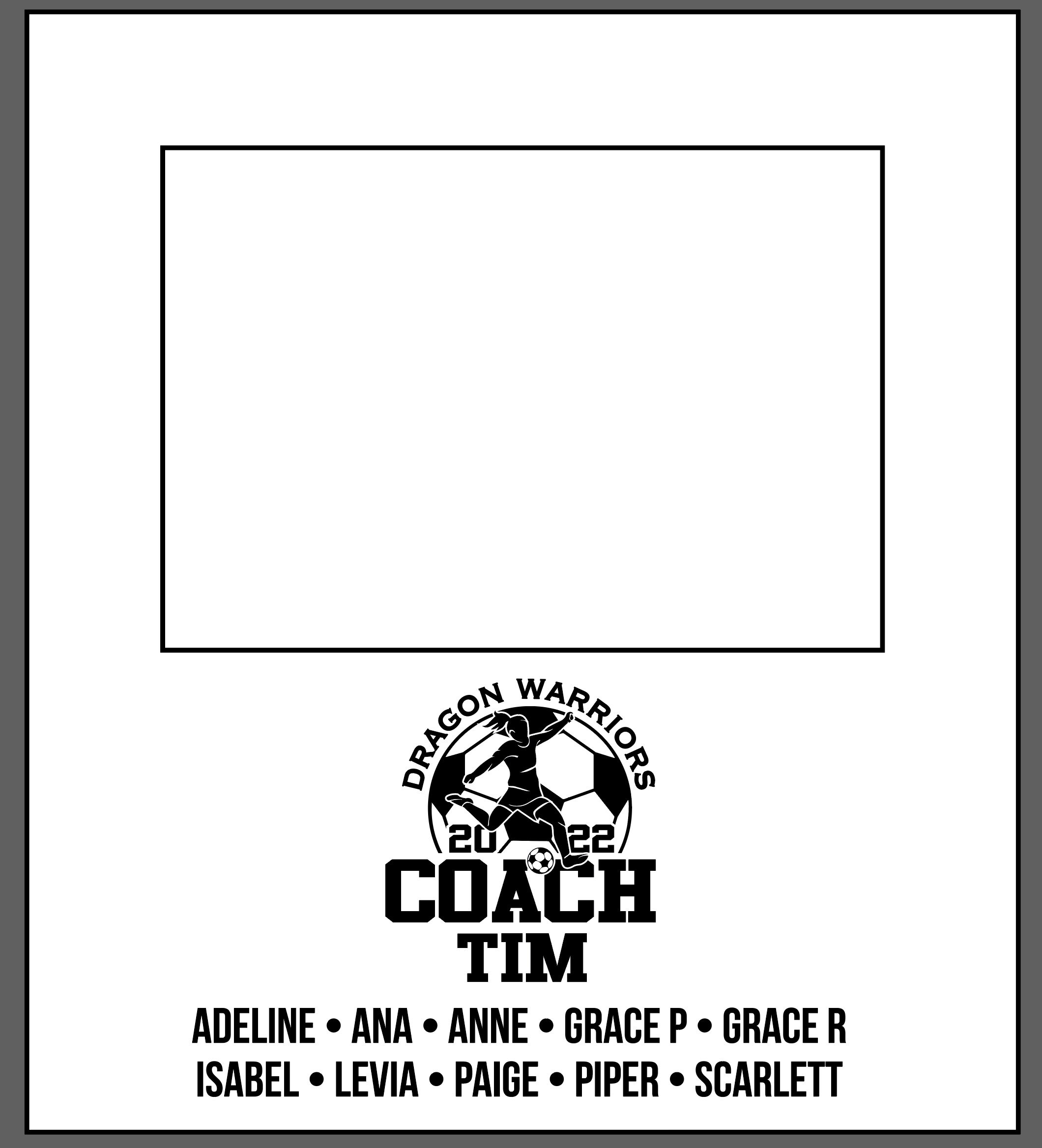 Personalized Soccer Coach Picture Frame Soccer Coach Picture - Etsy