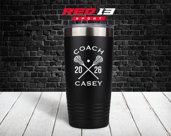Personalized Lacrosse Coach Tumbler, Lacrosse Coach Gift, Coach Cup, Lacrosse Team Gift, Personalized Lacrosse Coach Gift