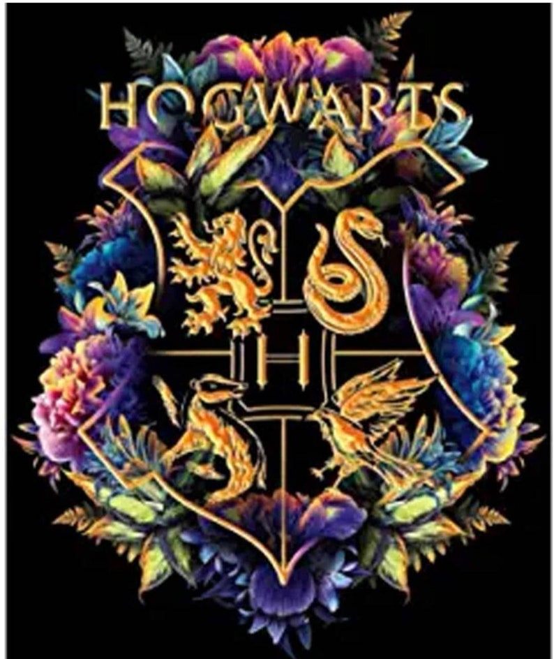 Harry Potter Hogwarts Crest Finished Diamond Art Painting | Etsy