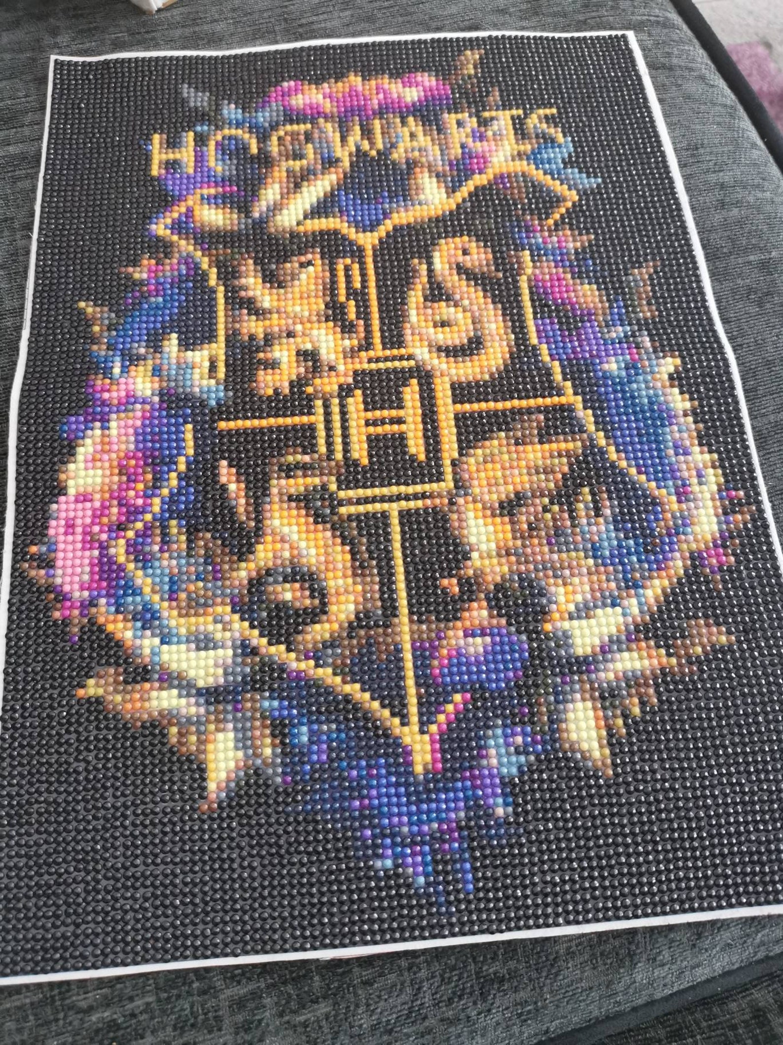 Harry Potter Hogwarts Crest Finished Diamond Art Painting | Etsy