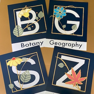 Impresionante Arte Montessori / Conjunto de 4 impresiones de arte / 11 "x14" / Botánica, Geografía, Ciencia, Zoología