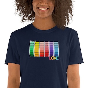 Love is Love | Short-sleeve Unisex t-shirt | Great gift for your favorite human | Montessori Color Tablets