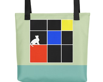 Montessori Tote bag - PERFECT teacher gift! Trinomial Cube with Cat!