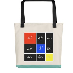 Tote bag - Montessori Trinomial Cube. Beautiful teacher gift with hand drawn illustration.