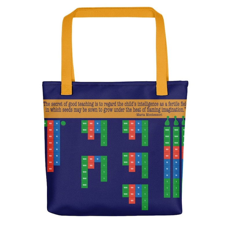 Montessori Stamp Game Montessori Quote PERFECT teacher gift!! Montessori Tote bag