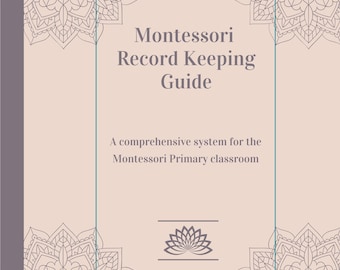 Montessori Early Childhood Recording | Cyfrowy i drukowany rejestr obserwacji dla nauczycieli | Planer klasowy Montessori PDF
