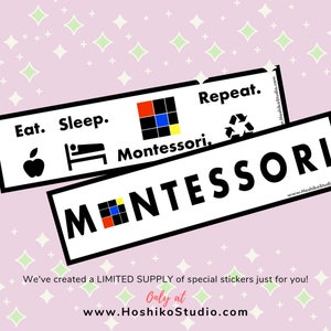 Montessori Vinyl Sticker for Laptop, Car, Bottle | PERFECT Teacher gift | Montessori PRIDE!