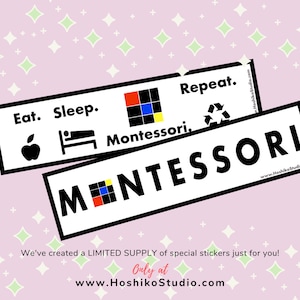 Montessori Vinyl Sticker for Laptop, Car, Bottle | PERFECT Teacher gift | Montessori PRIDE!