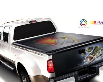 Bass Sea bass Fish Tailgate Wrap Vinyl Graphic Decal Sticker Trucks Campers