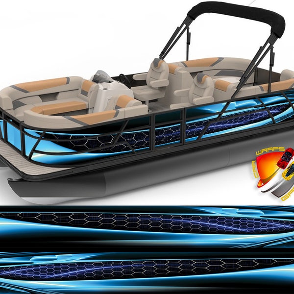 Pontoon Boat Wrap Vinyl Etsy