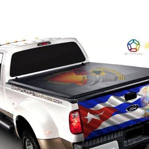 Cuban Flag Caridad del Cobre Tailgate Wrap Vinyl Graphic Decal Sticker Trucks Campers
