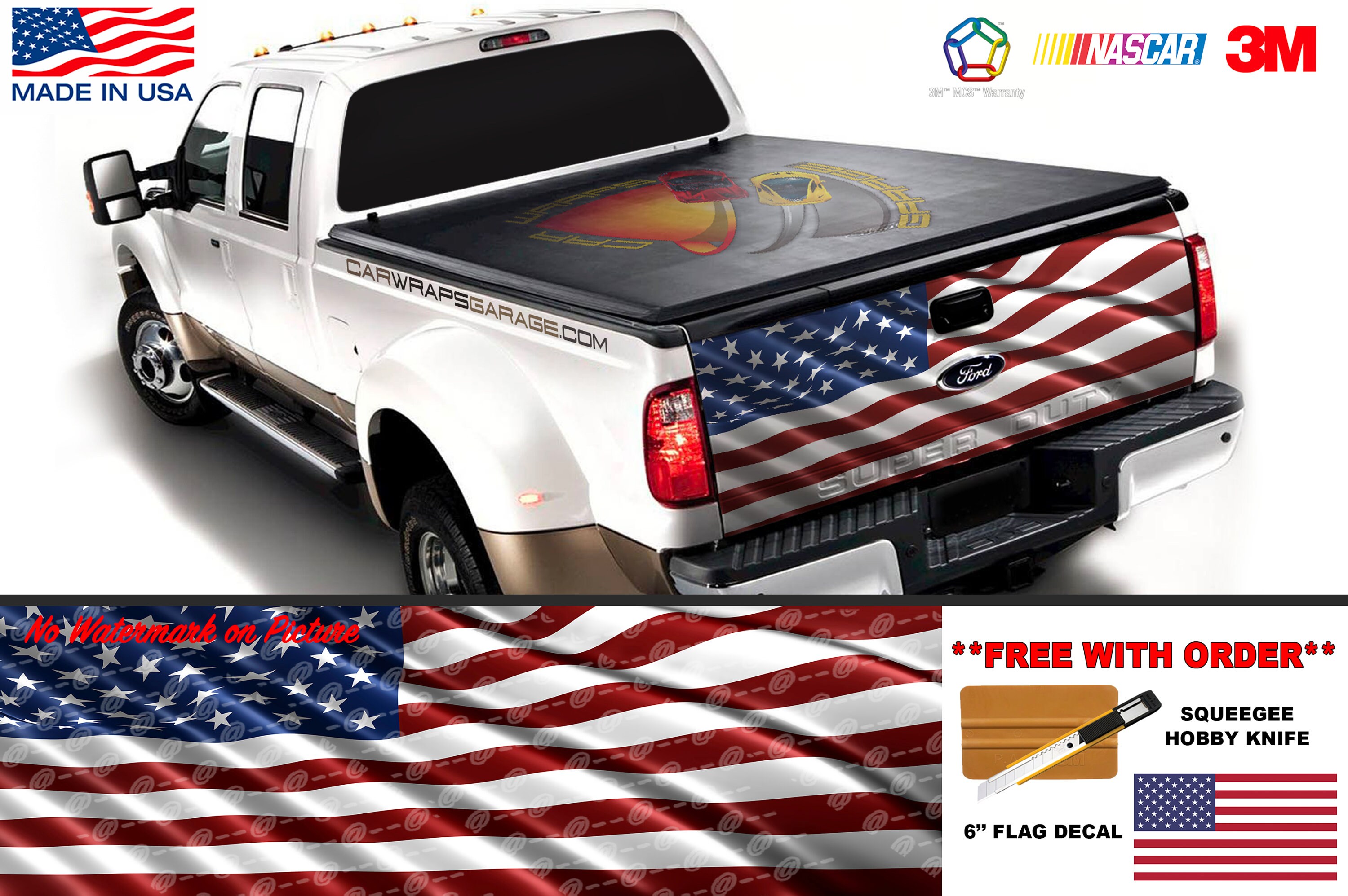 AMERICAN FLAG Tailgate Wrap Vinyl Graphic Decal Sticker Car Etsy