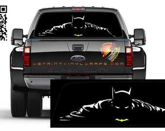 Batman Rear Window Perforated Graphic Vinyl Decal Cars Truck Campers RV