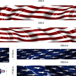Bandiera americana grafica barca involucro in vinile pesca pontone decalcomania INVOLUCRO PER BARCA PERSONALIZZATO **** Dimensioni come mostrato nell&#39;immagine ****