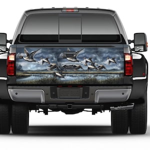 Duck Hunting Flying Tailgate Wrap Vinyl Graphic Decal Sticker Trucks Campers