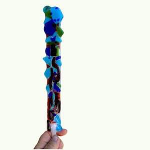 Stickers/Colorful/Abstract /Garden stakes/Flower stakes/Stained glass/Window decorations/Fusing stained glass/Decorative glass/Gifts/Long/Unique