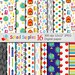 Back to School Digital paper, School Supplies pattern, Teacher Scrapbooking papers, School background, Education, Stationery, Download