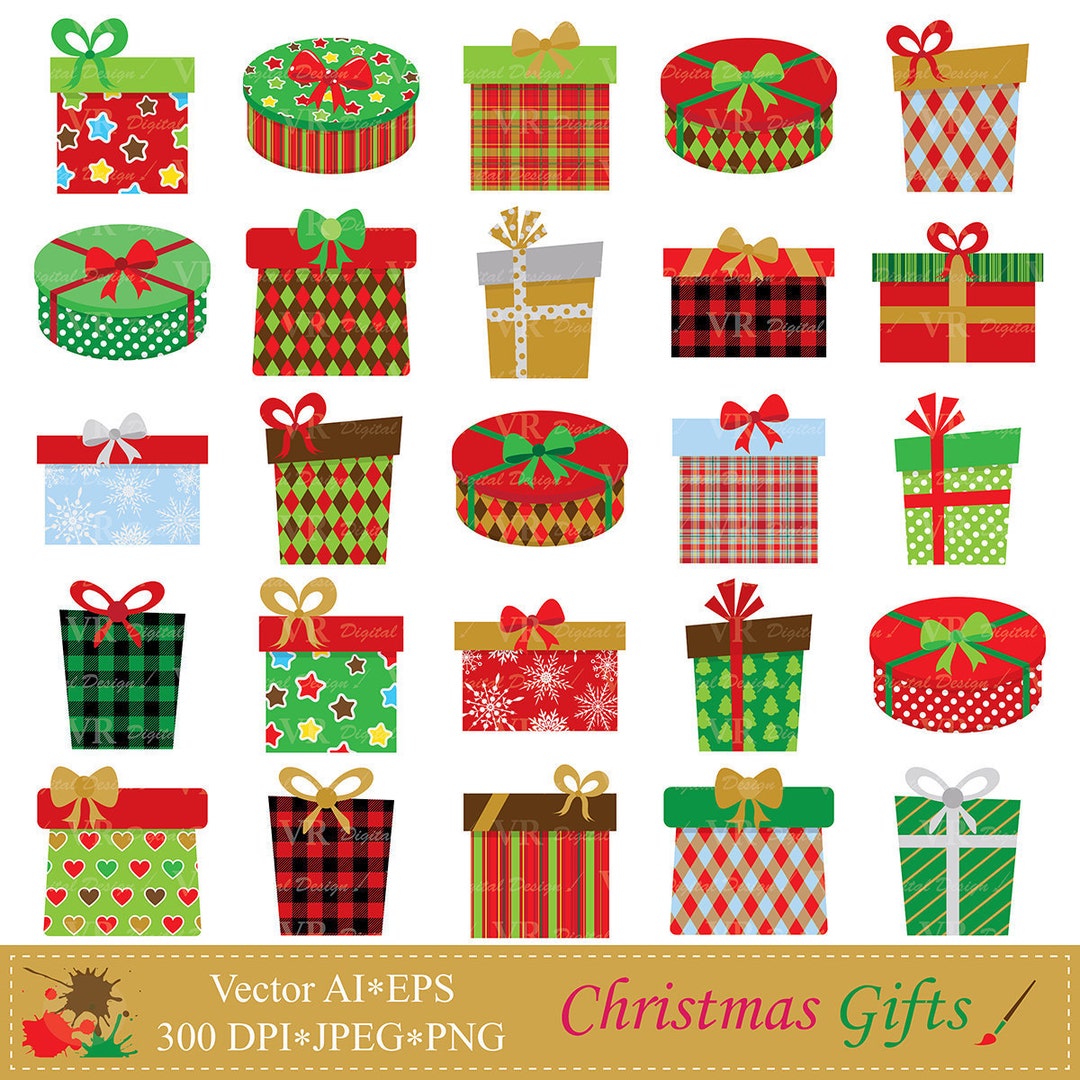 Christmas Gifts Drawing PNG Transparent Images Free Download, Vector Files