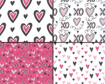 Red, Pink & White Hearts Scrapbook Paper by Recollections®, 12 x 12