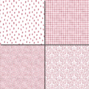 Rose Gold Foil Digital Paper, Seamless Blush Pink Metallic Foil ...