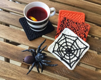 ENCHOL Kit all'uncinetto per principianti – 6 sottobicchieri fatti a mano in un vaso per piante, kit completo all'uncinetto per principianti con filato, accessori, tutorial video passo dopo passo per