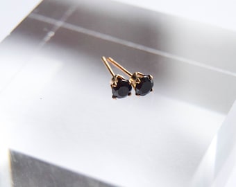 Black Spinel Earring Etsy