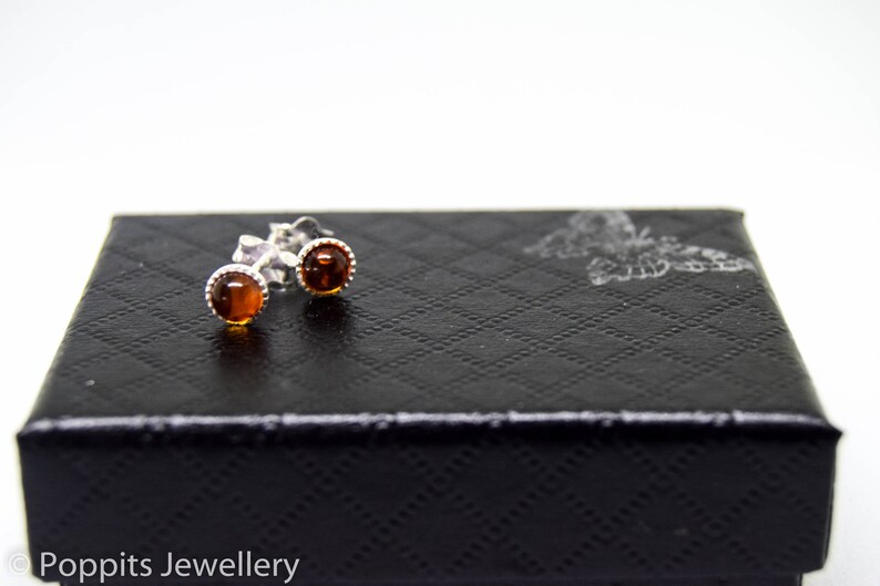 gemstone earrings modern jewellery small amber earrings amber jewellery Genuine amber stone studs amber stud earrings amber earrings
