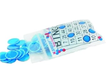 100 Magnetic Bingo Chips, Blue