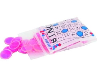 100 Magnetic Bingo Chips Pink