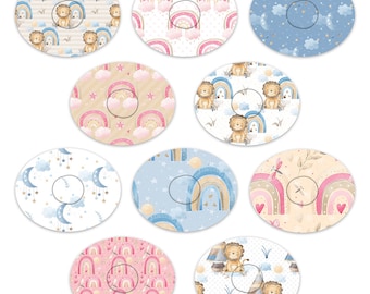 Dexcom G7 Precut Rainbows Mix Adhesive Patches - 10 Pack