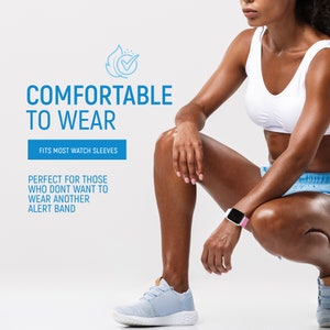 Type 2 Diabetic Medical Alert Watch Sleeve Colored Silicone image 5