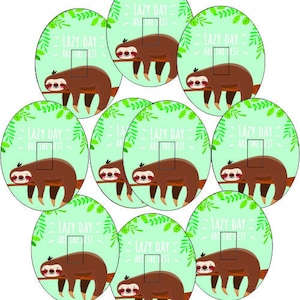 Dexcom G6 Precut Lazy Sloth Design Adhesive Patches - 10 Pack