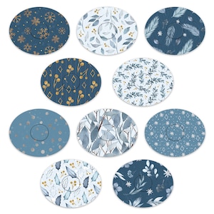 Dexcom G7 Precut WINTER MIX Mix Adhesive Patches - 10 Pack