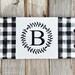 Elizabeth Mitchell reviewed Buffalo Check Black and White Plaid Monogrammed Serving Tray Modern Farmhouse Style Home Decor