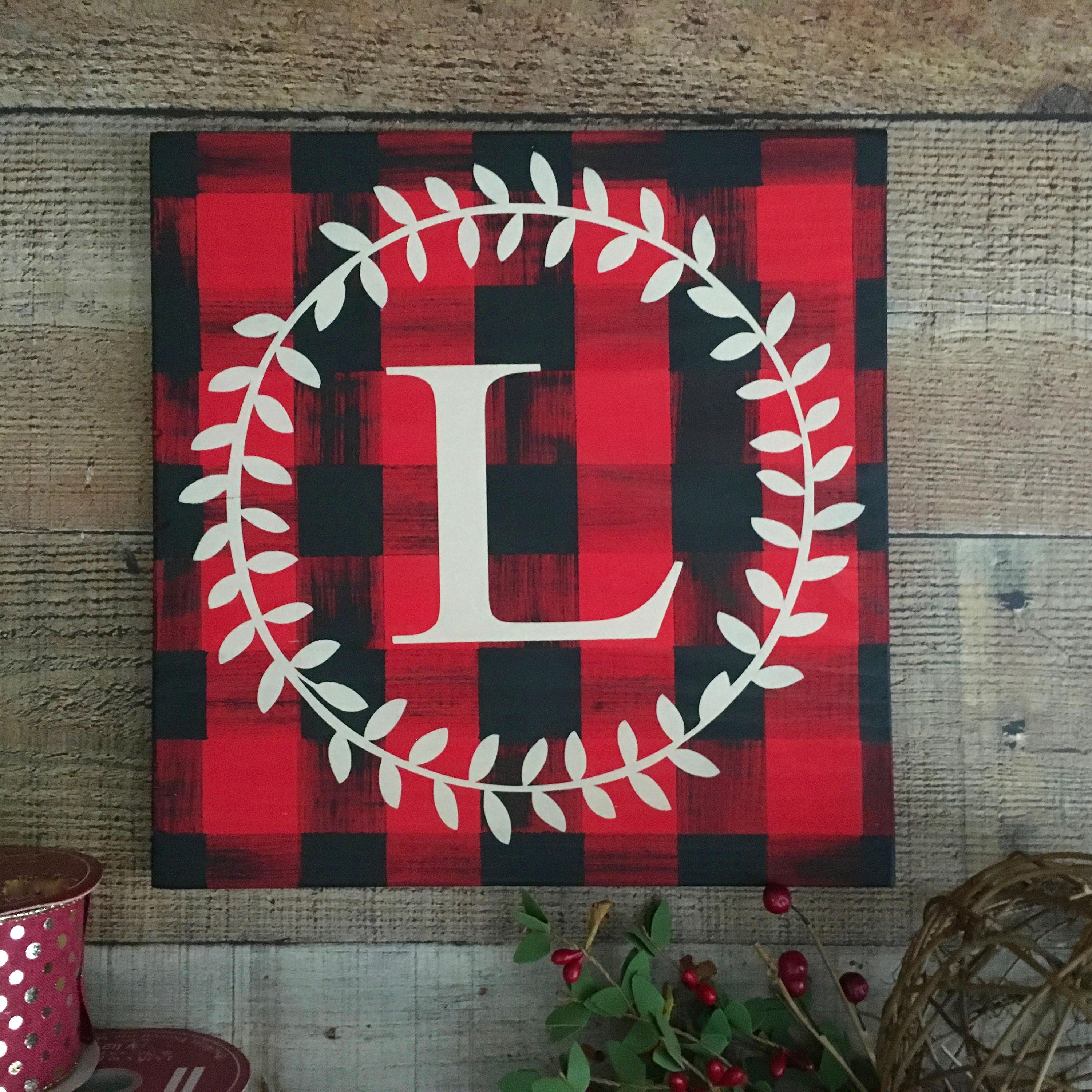 Decoración de vacaciones Buffalo Plaid/ decoración de | Etsy