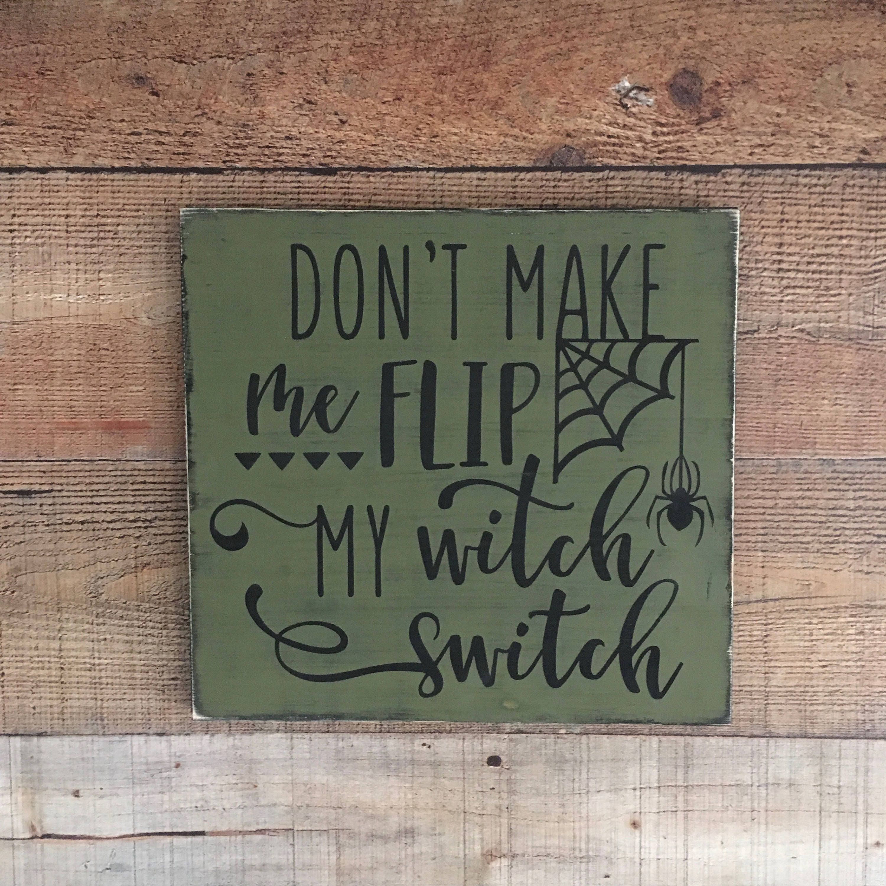 Witch Decor Witch Halloween Decorhalloween Witch Sign Witch Etsy