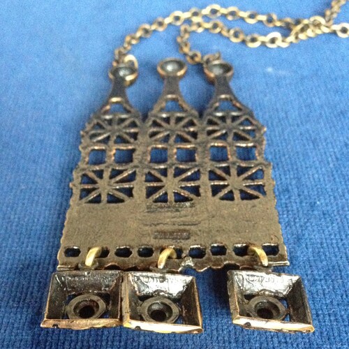 Pentti Sarpaneva Necklace Bronze Pitsi Turun Hopea shops Finland
