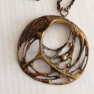 Sten & Laine necklace Spider web bronze Finland