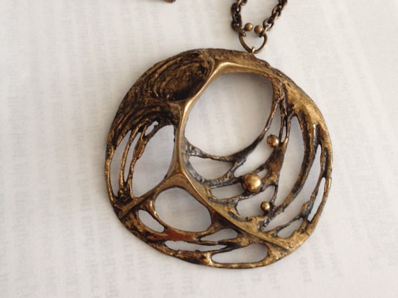 Sten & Laine necklace Spider web bronze Finland