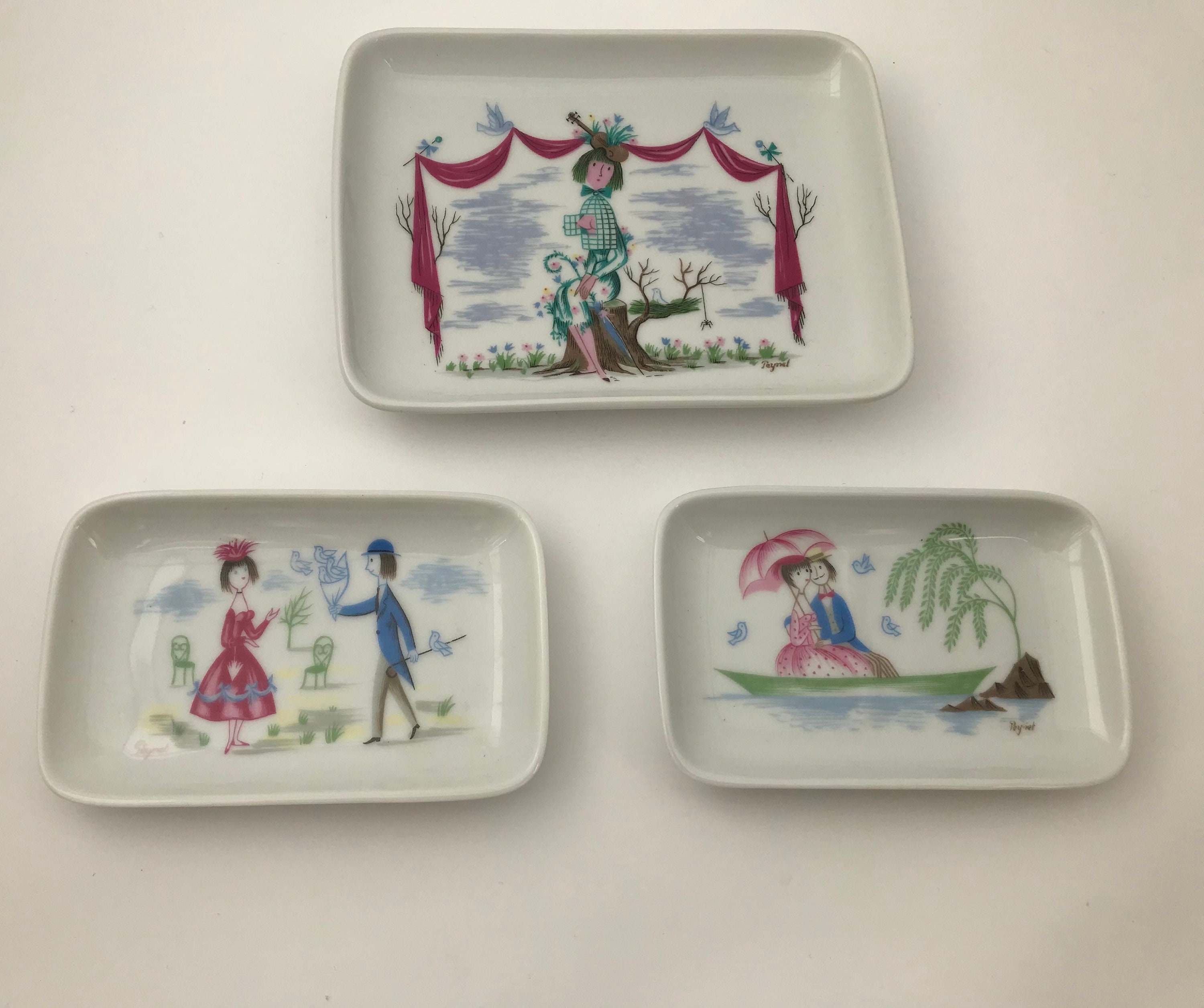 英国イギリス ドイツ ローゼンタール レイモン ペイネ Rosenthal 2枚組