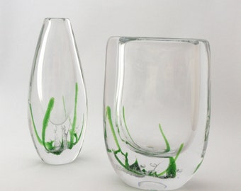 ヴィッケ リンドストランド コスタ ボダ アート ガラス花瓶