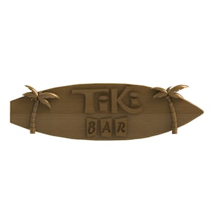 Tiki Bar Surfboard STL FILES for 3D CNC carving