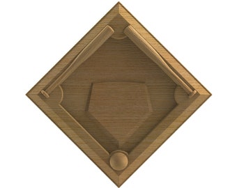 3D baseball STL FILES for 3D CNC carving