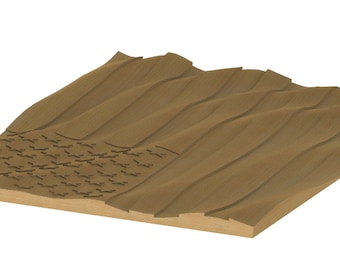 3D COMPLETE wavy flag STL