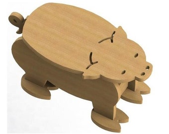 Pig Stool PLANS - 2D vector files included