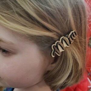 Personalized Hair Clip - short names