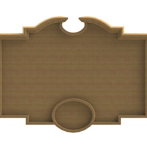 3D rail sign panels 2 STL FILES for 3D CNC carving